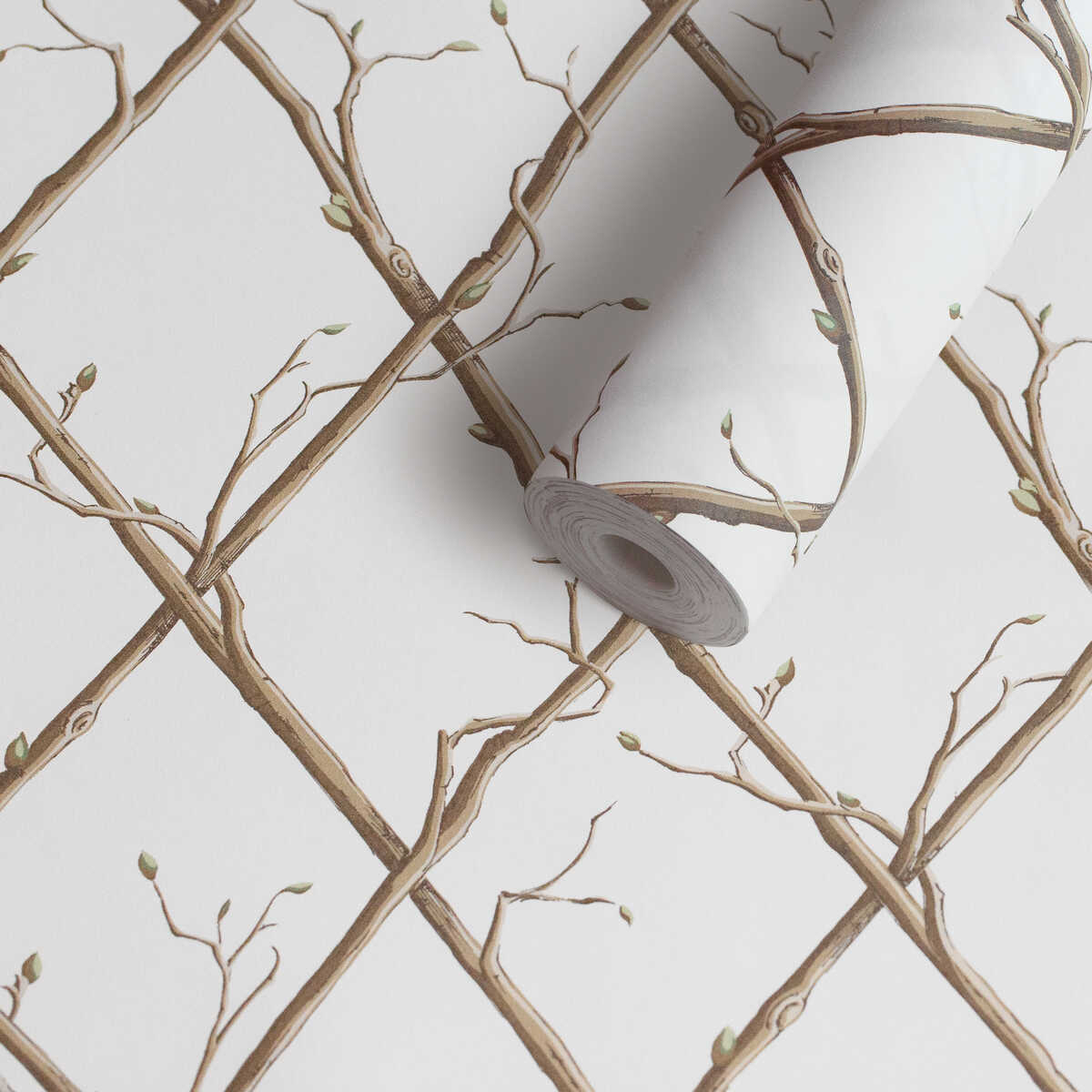 Twig Trellis Wp - Brown - LEE JOFA Papel pintado