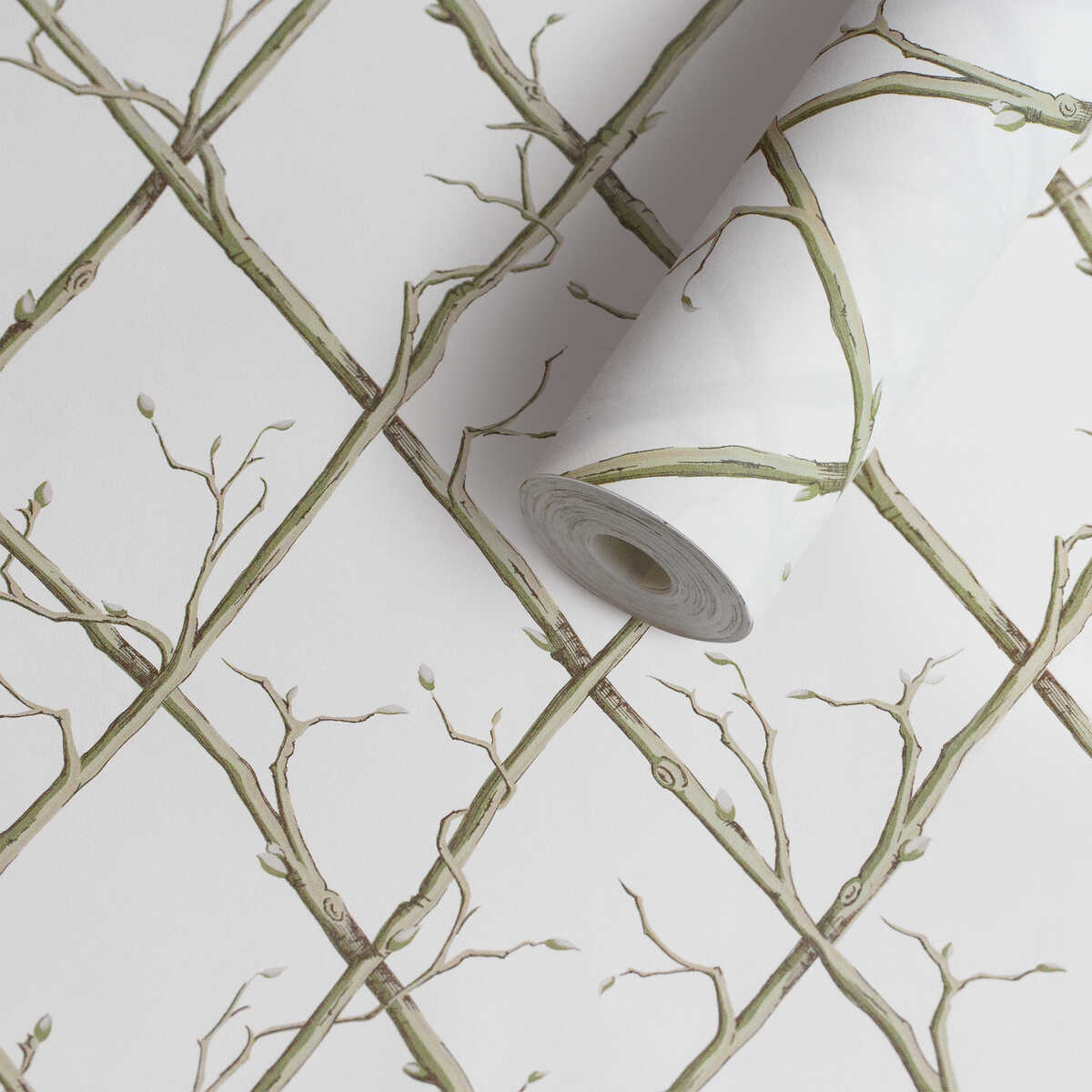 Twig Trellis Wp - Green - LEE JOFA Wallpaper