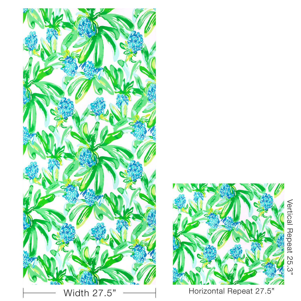 Island Exotic Wp - Blue - LEE JOFA Papel pintado