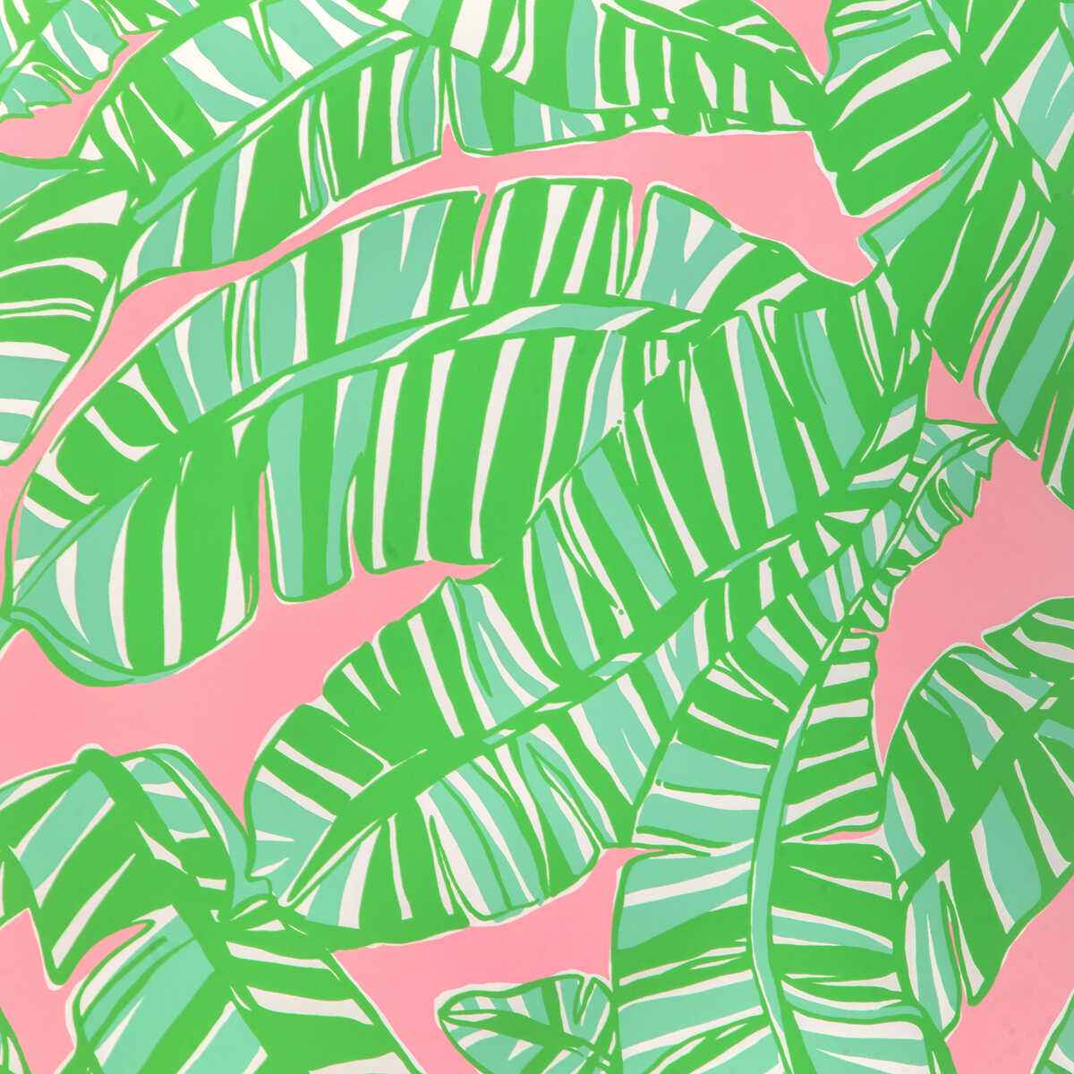 Go-Bananas-Wp-Pink-Green-Lee-Jofa-Wallpaper
