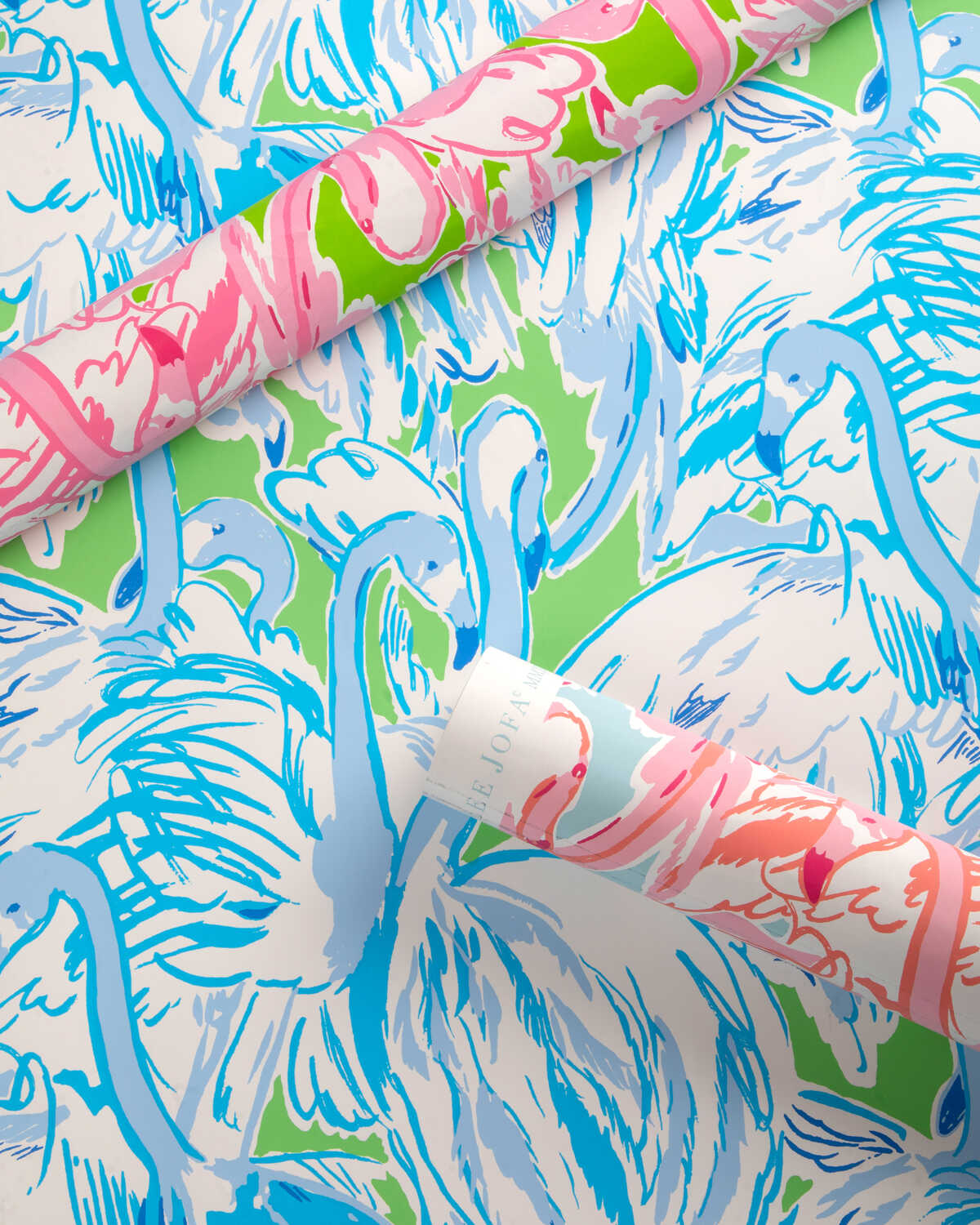 Pink Colony Wp - Aqua/Pink - LEE JOFA Wallpaper