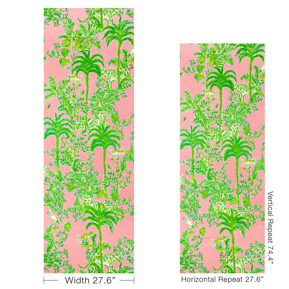 Tiger Queen Wp - Pink - LEE JOFA Papel pintado