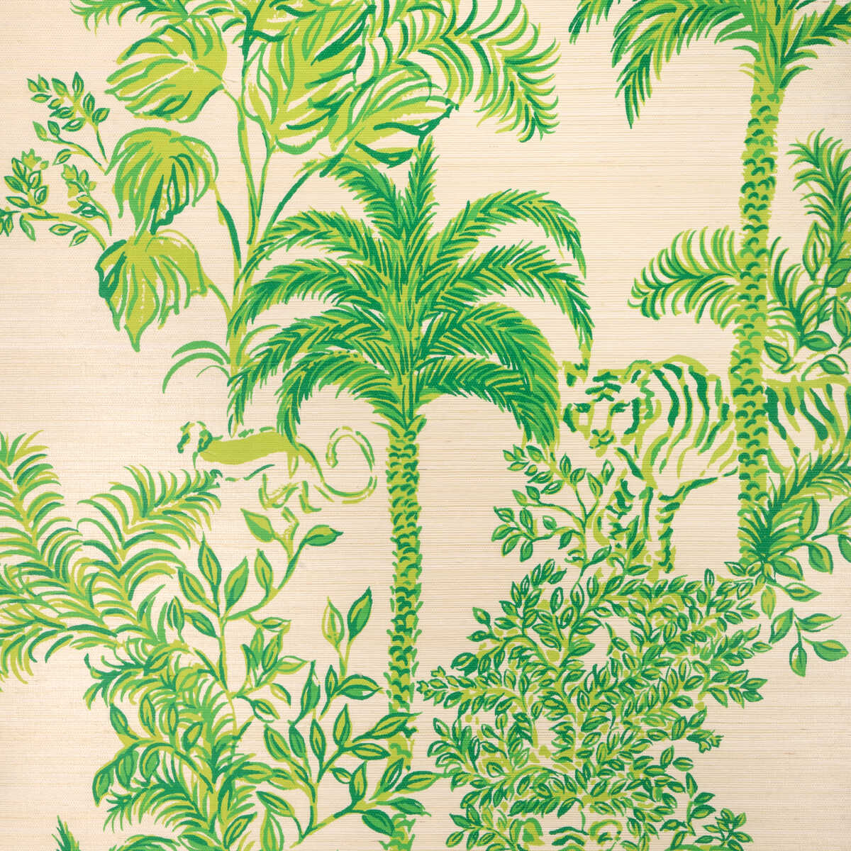 Tiger Queen Gc - Green - LEE JOFA Papel pintado