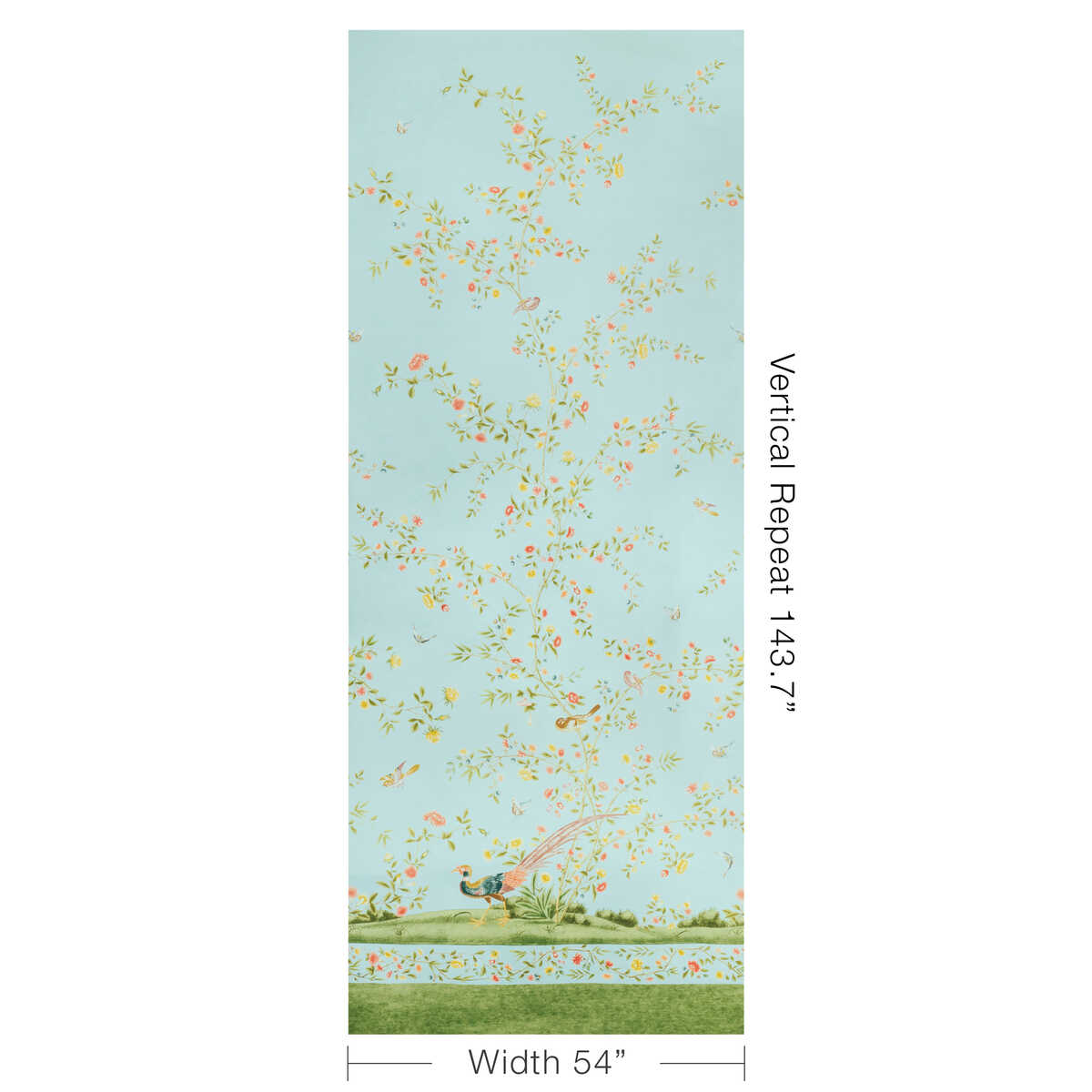 Whitley Hall Wp Pnl - Aqua - LEE JOFA Wallpaper