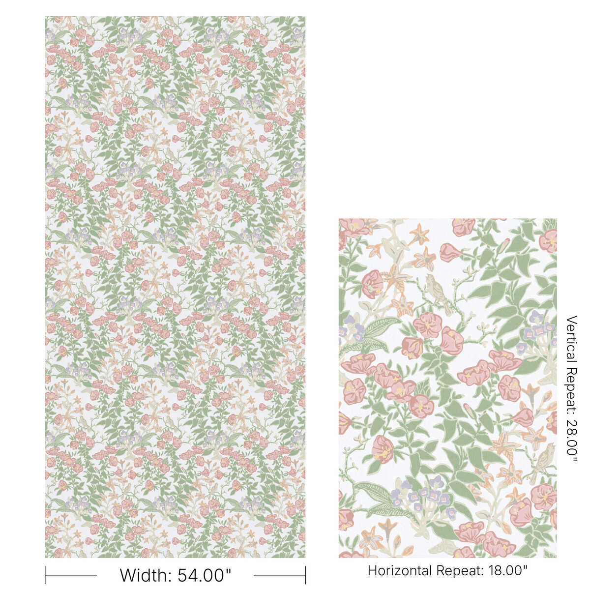 Plumeria Paper - Rose - LEE JOFA Wallpaper