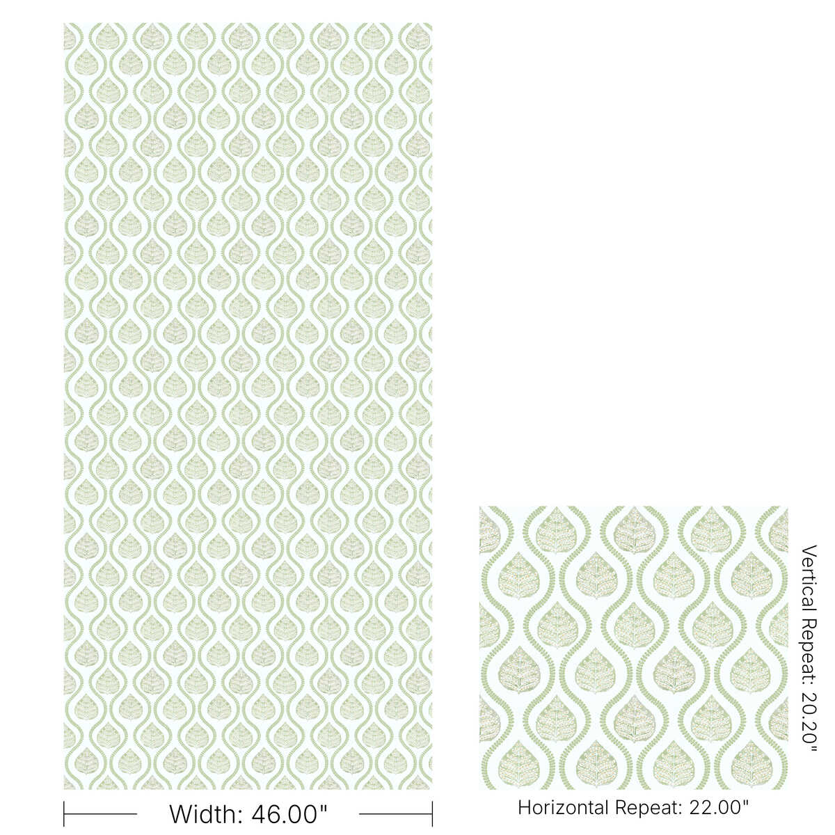 Elsie Paper - Leaf - LEE JOFA Wallpaper