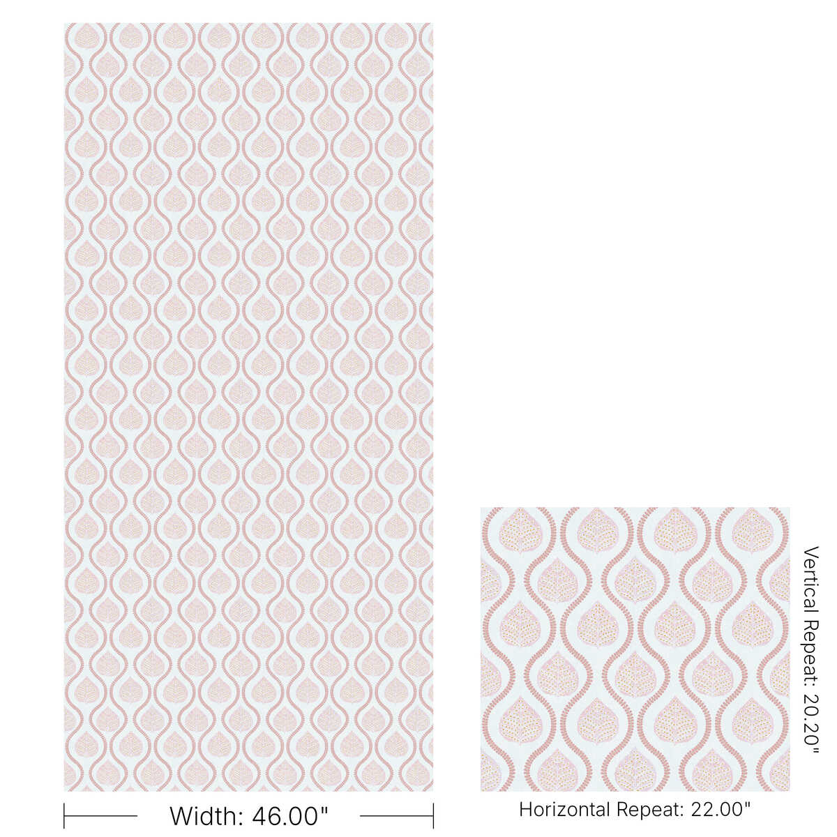 Elsie Paper - Pink - LEE JOFA Wallpaper