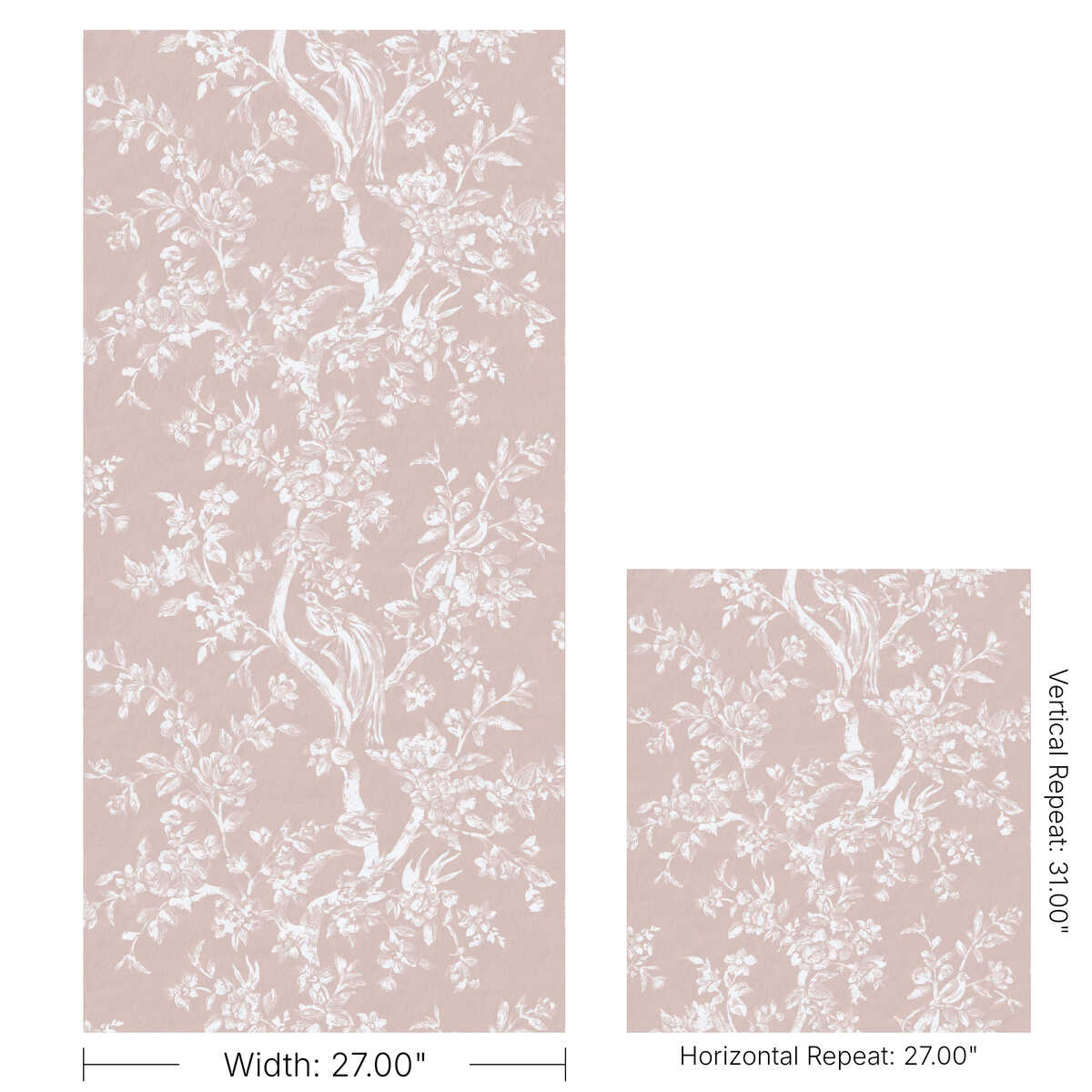 Camellia Toile Wp - Petal - LEE JOFA Wallpaper