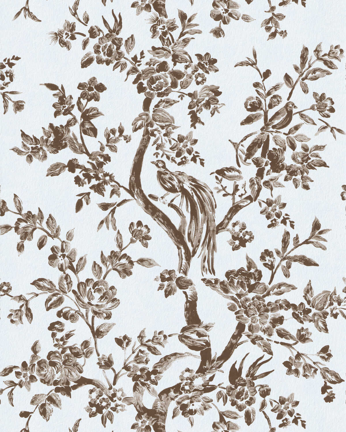 Camellia Toile Wp - Brown - LEE JOFA Wallpaper