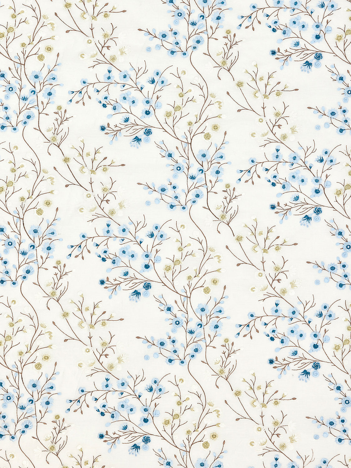 Lilette Sheer - Porcelain - Scalamandre Fabric