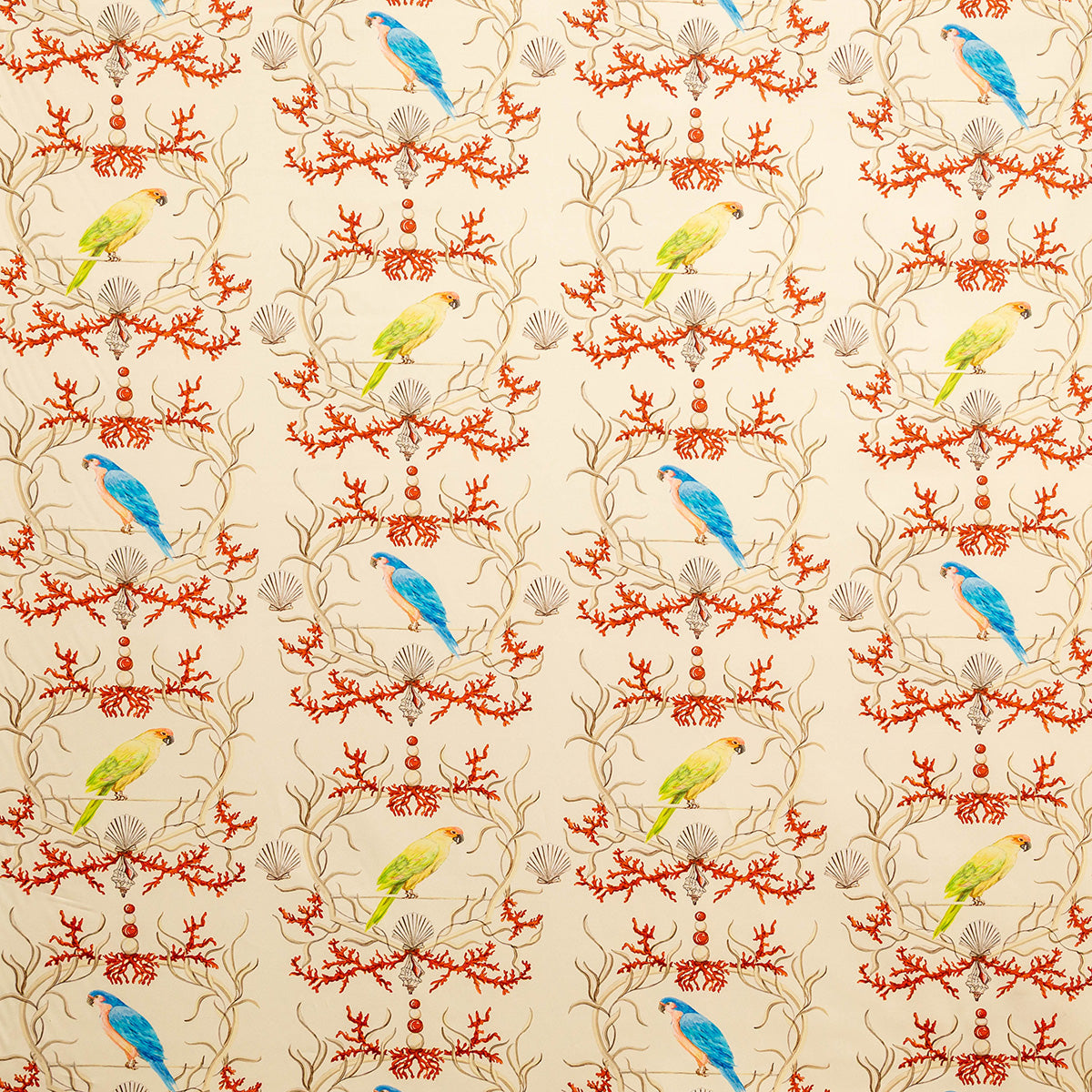 p6882-tiki-room-coral-pindler - Pindler Fabric