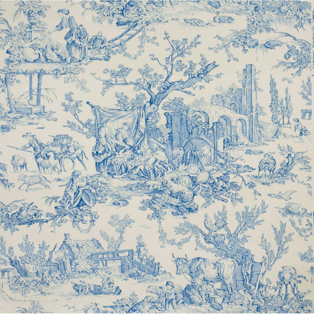 Le Hameau - Bluebell - BRUNSCHWIG & FILS Papel pintado