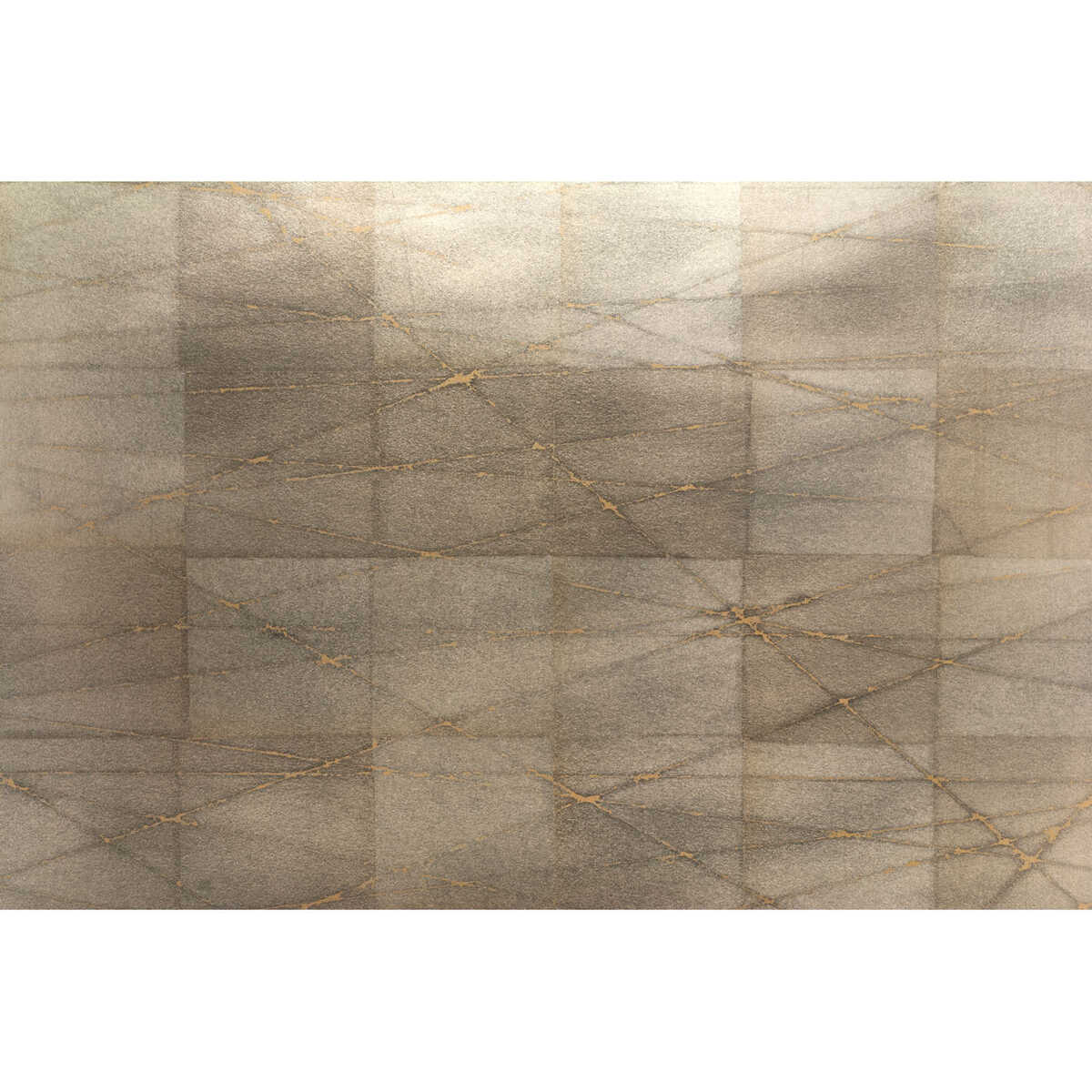 Satoru - Silver Gold - BRUNSCHWIG & FILS Wallpaper