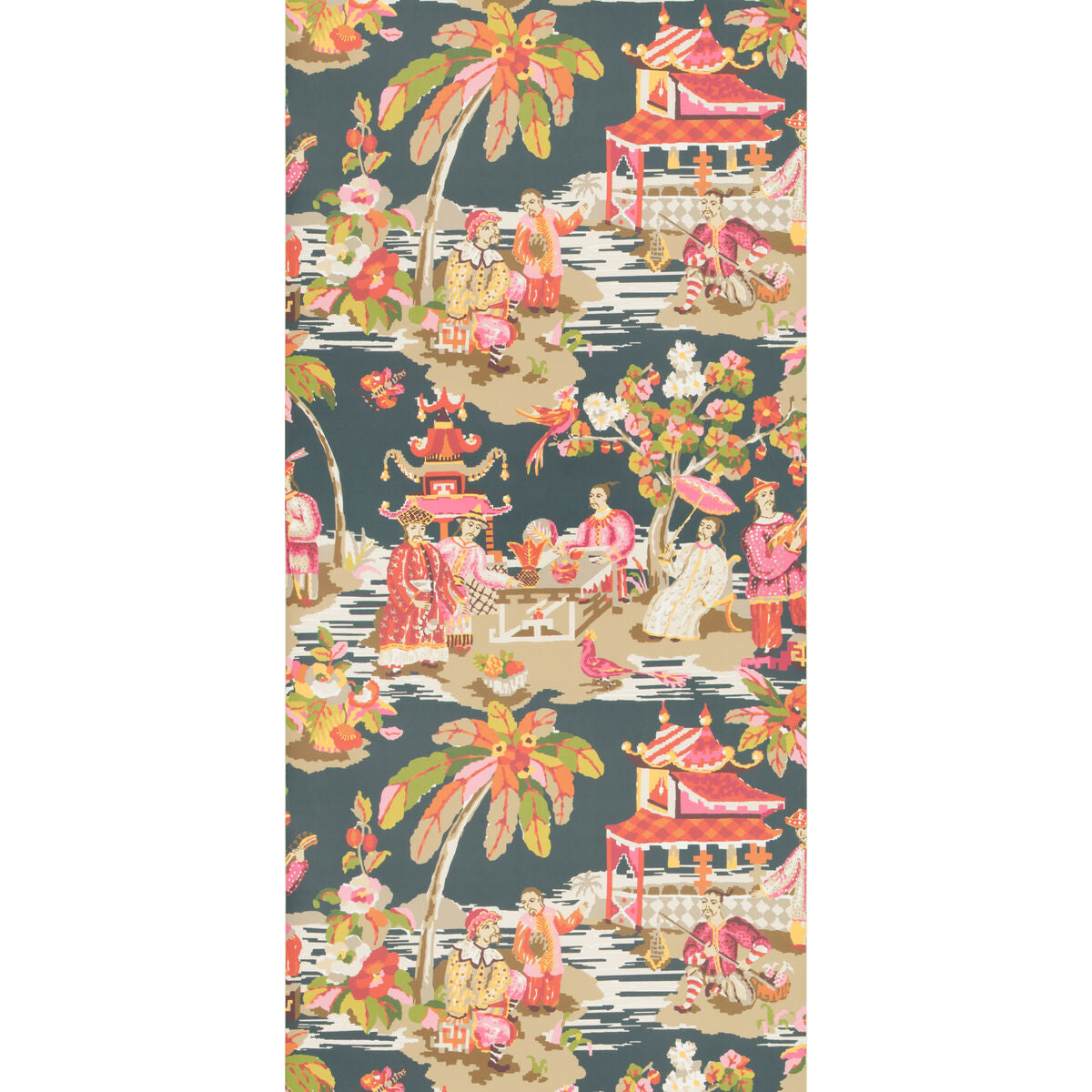 Xian - Grey/Pink - Brunschwig & Fils Wallpaper