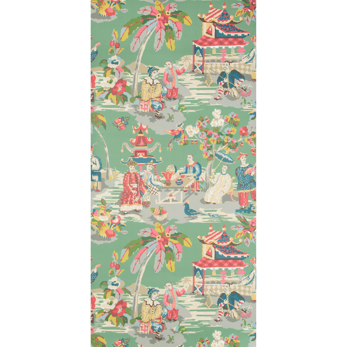 Xian - Jade - Brunschwig & Fils Papel pintado