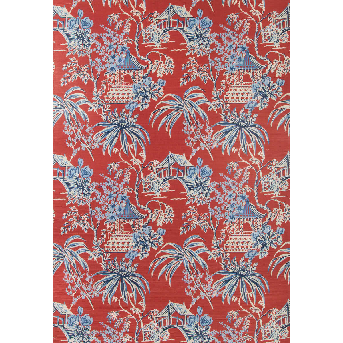 Tongli - Red - BRUNSCHWIG & FILS Wallpaper