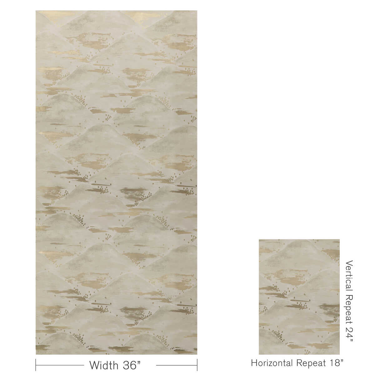 La Brume - Alabaster - BRUNSCHWIG & FILS Wallpaper