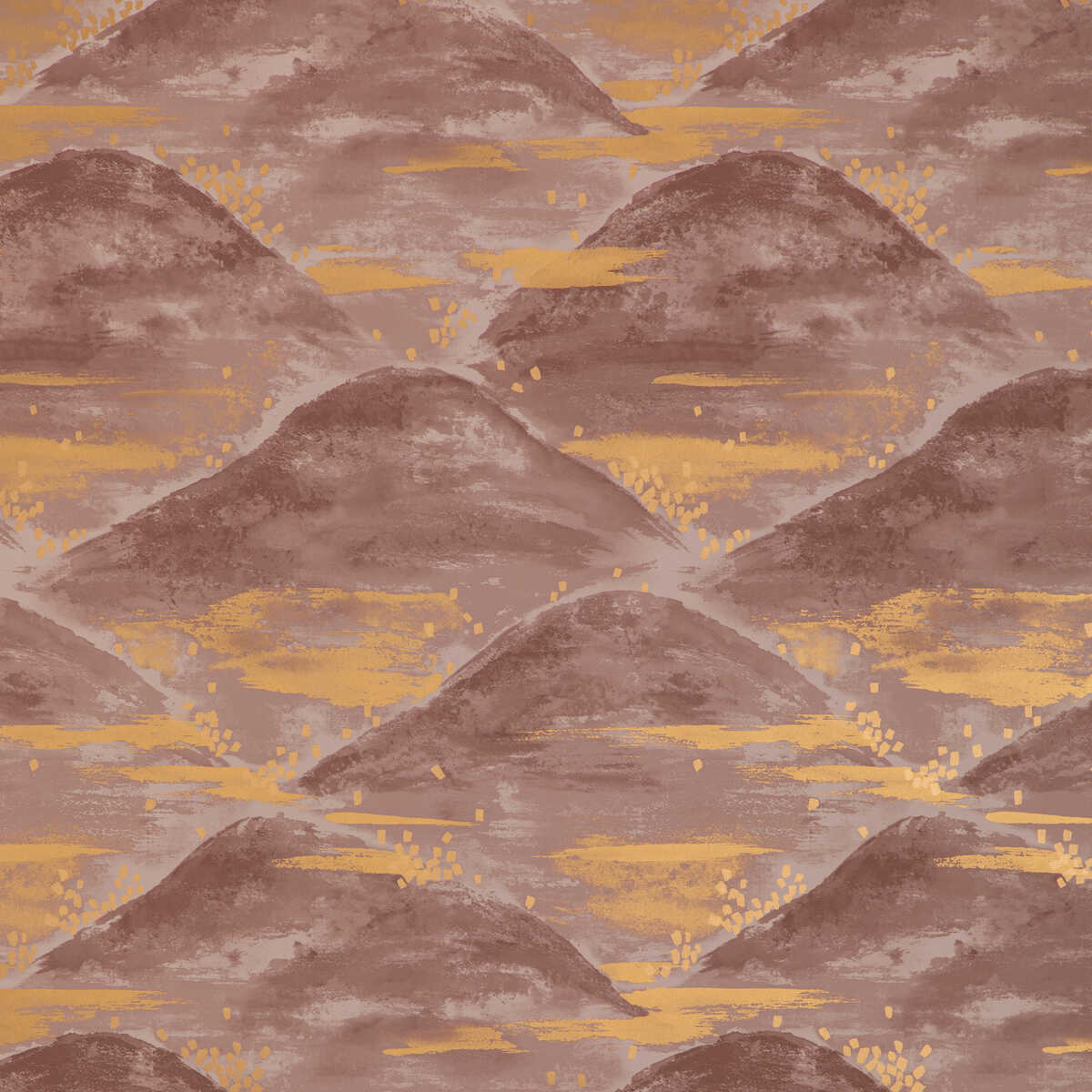 La Brume - Terracotta - BRUNSCHWIG & FILS Wallpaper