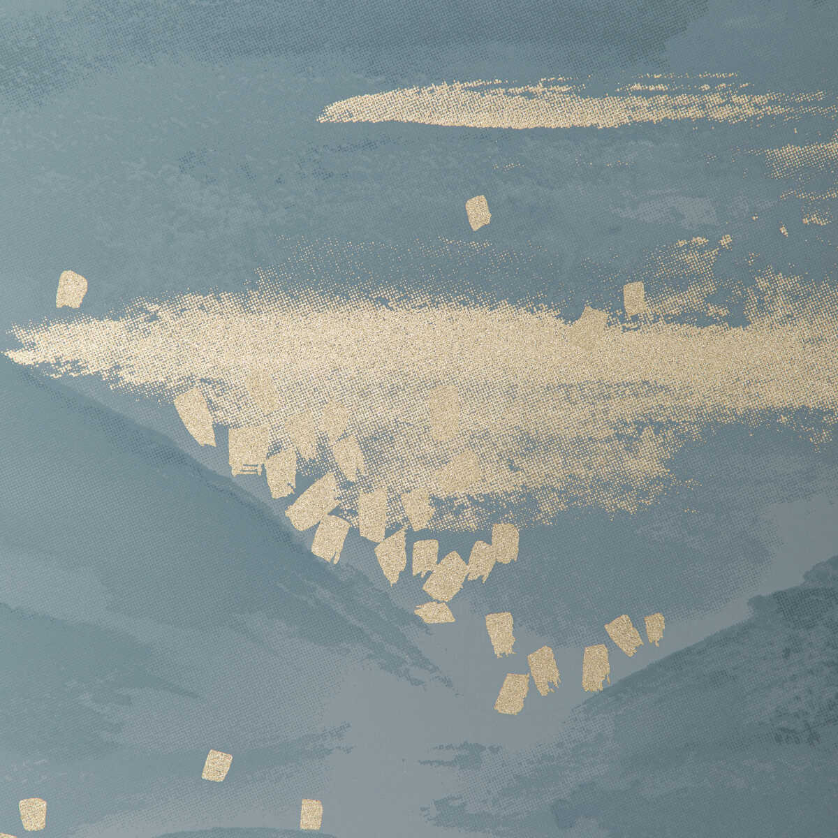 La Brume - Blue - BRUNSCHWIG & FILS Wallpaper