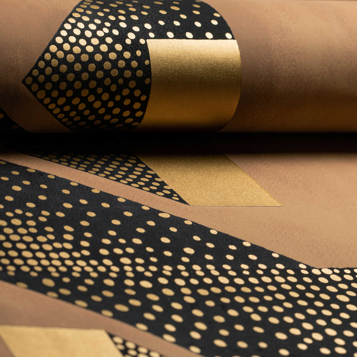 Le Tonnerre - Gold - BRUNSCHWIG & FILS Papel pintado