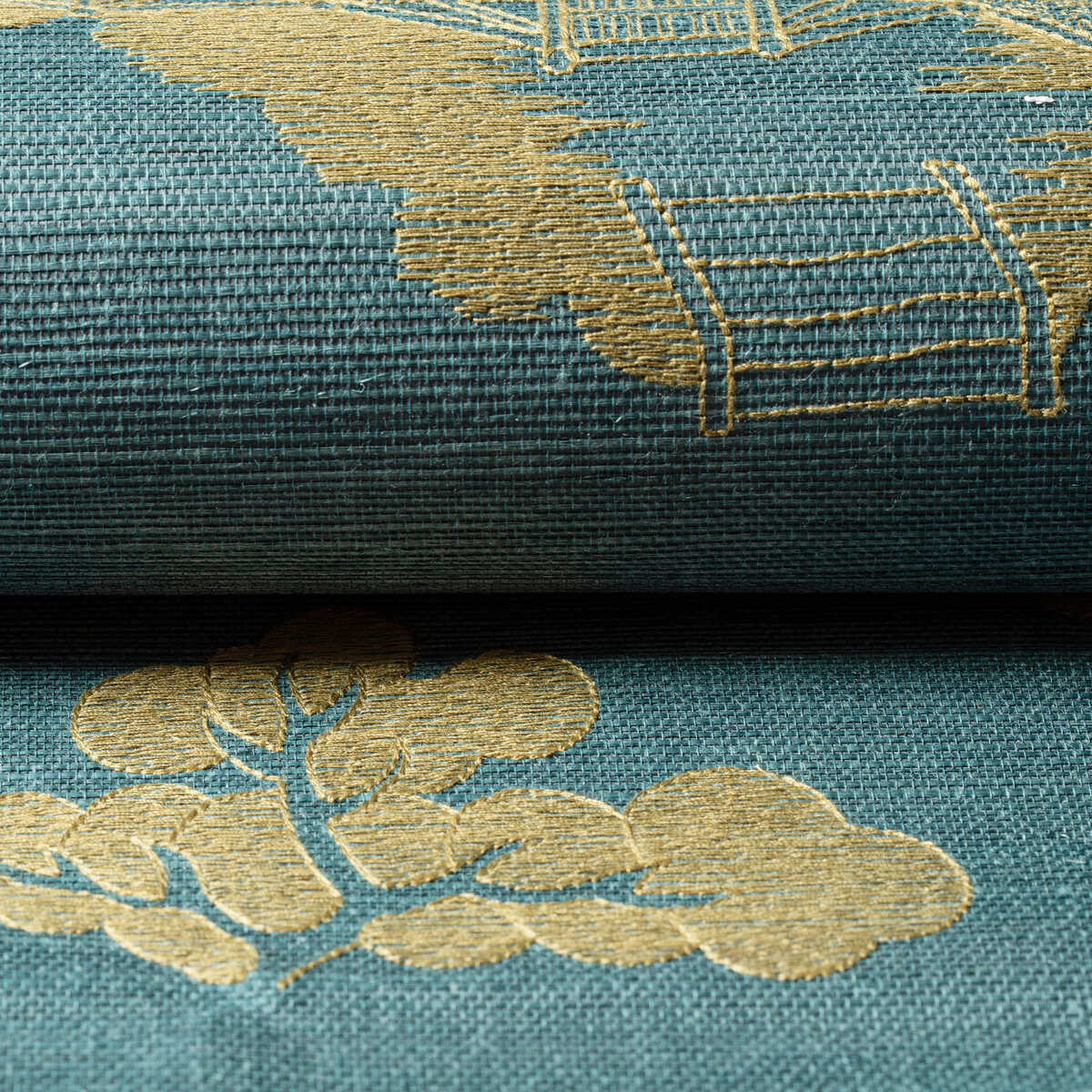 La Pagode - Teal - BRUNSCHWIG & FILS Wallpaper