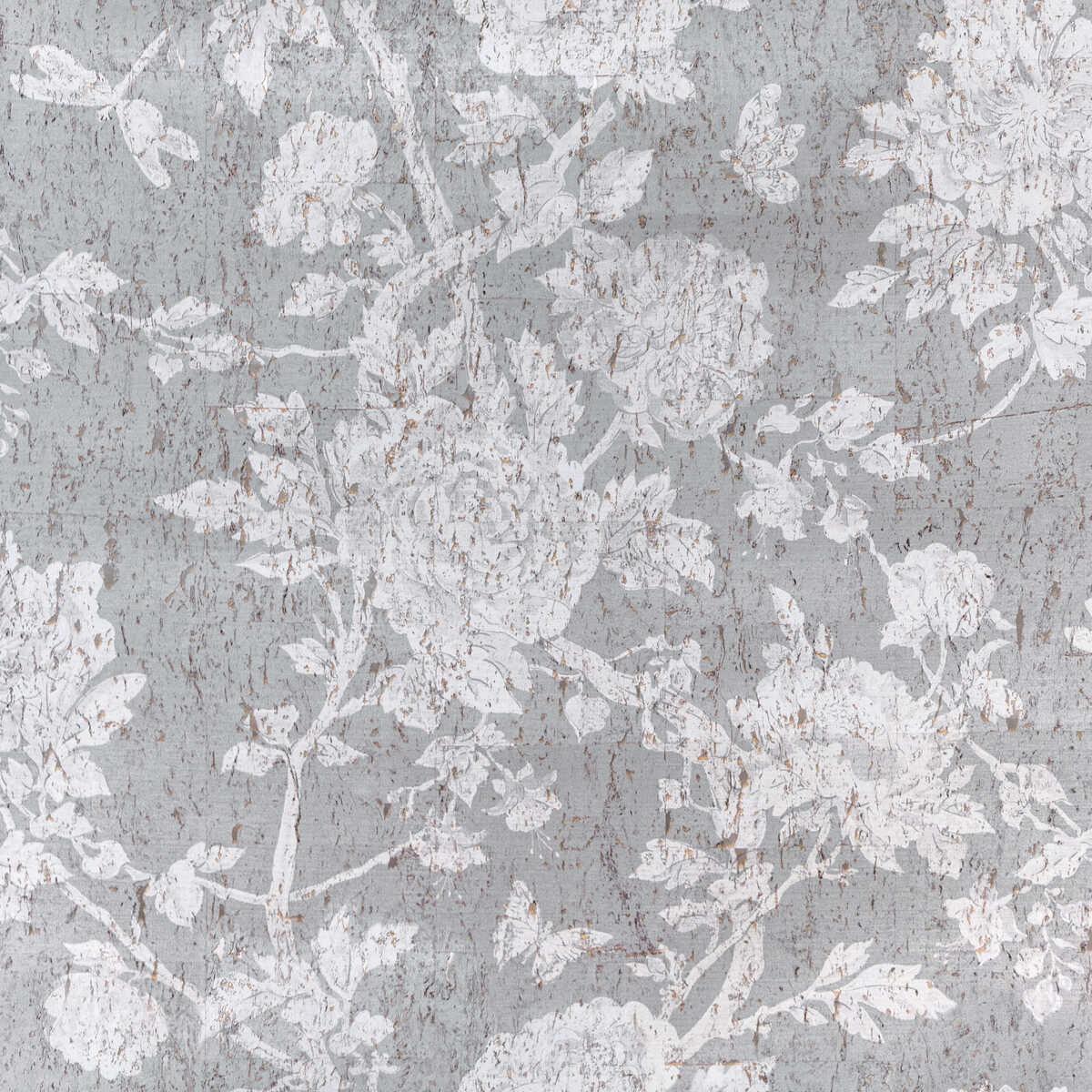 Les Pivoines - Grey - BRUNSCHWIG & FILS Wallpaper