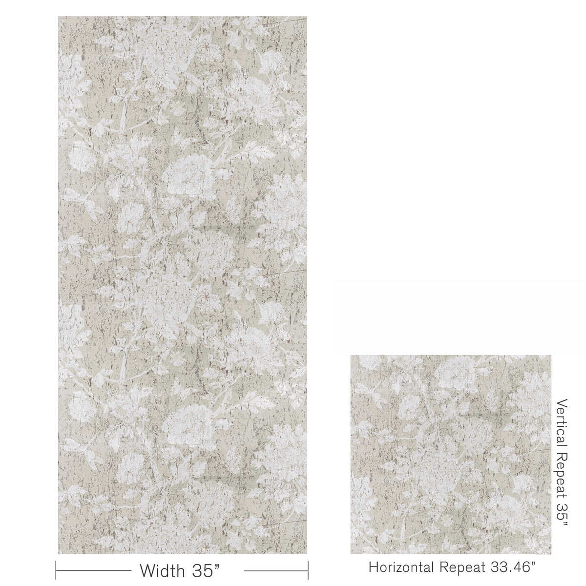 Les Pivoines - Beige - BRUNSCHWIG & FILS Papel pintado