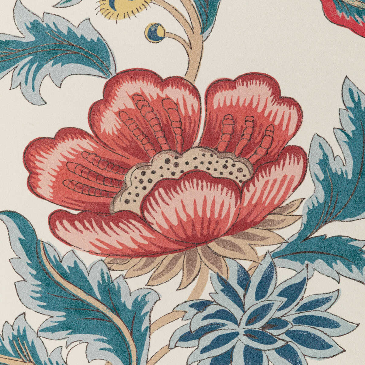 Veronique - Blue - BRUNSCHWIG & FILS Wallpaper