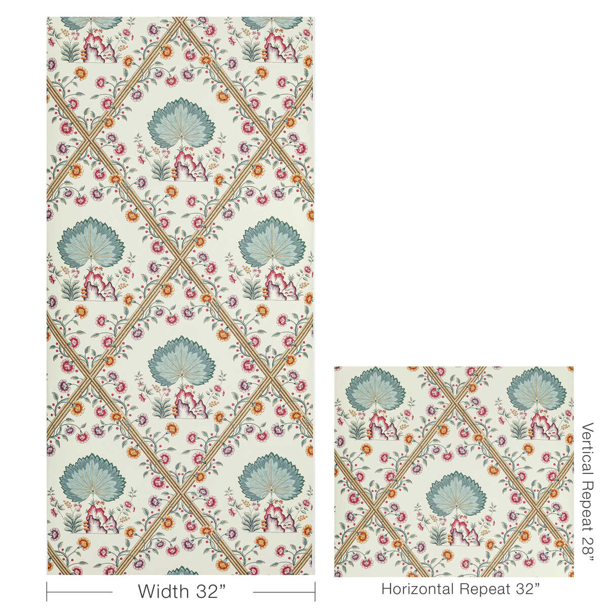 Loire - Jewel - BRUNSCHWIG & FILS Wallpaper