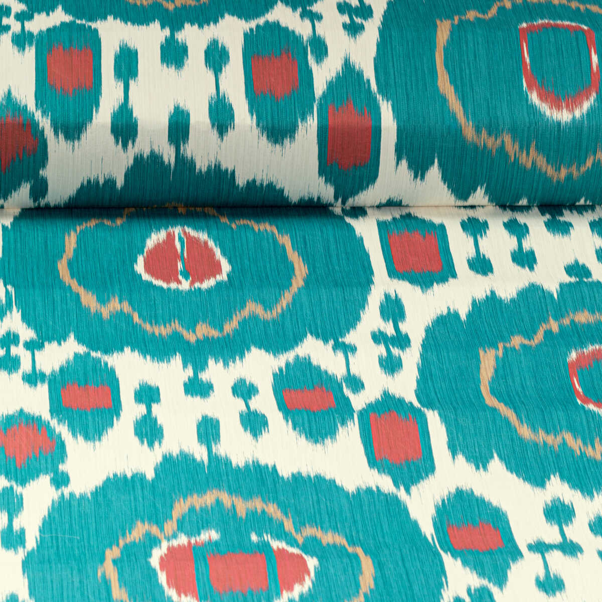 Mayenne - Aqua - BRUNSCHWIG & FILS Wallpaper