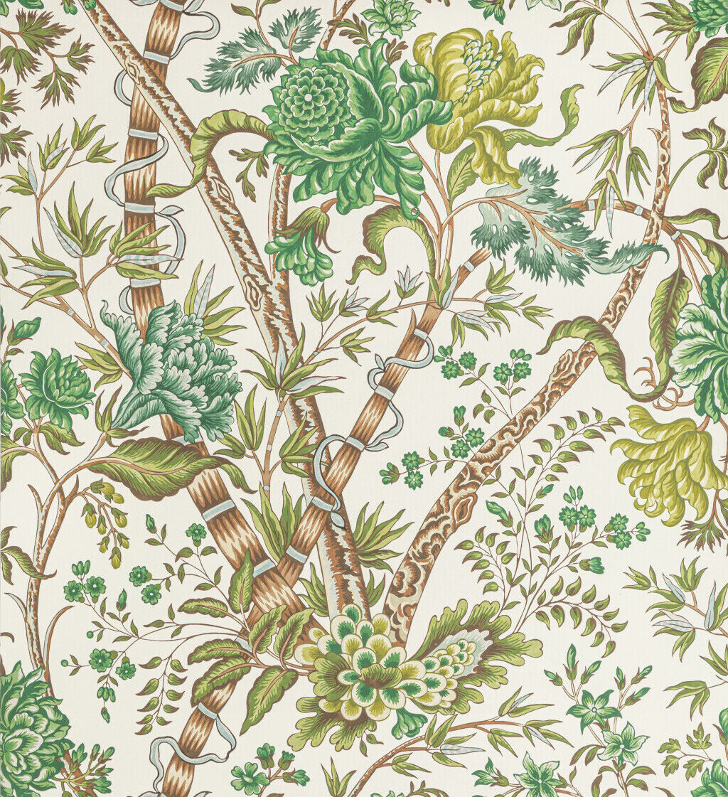 Luberon - Green/Leaf - Brunschwig & Fils Wallpaper
