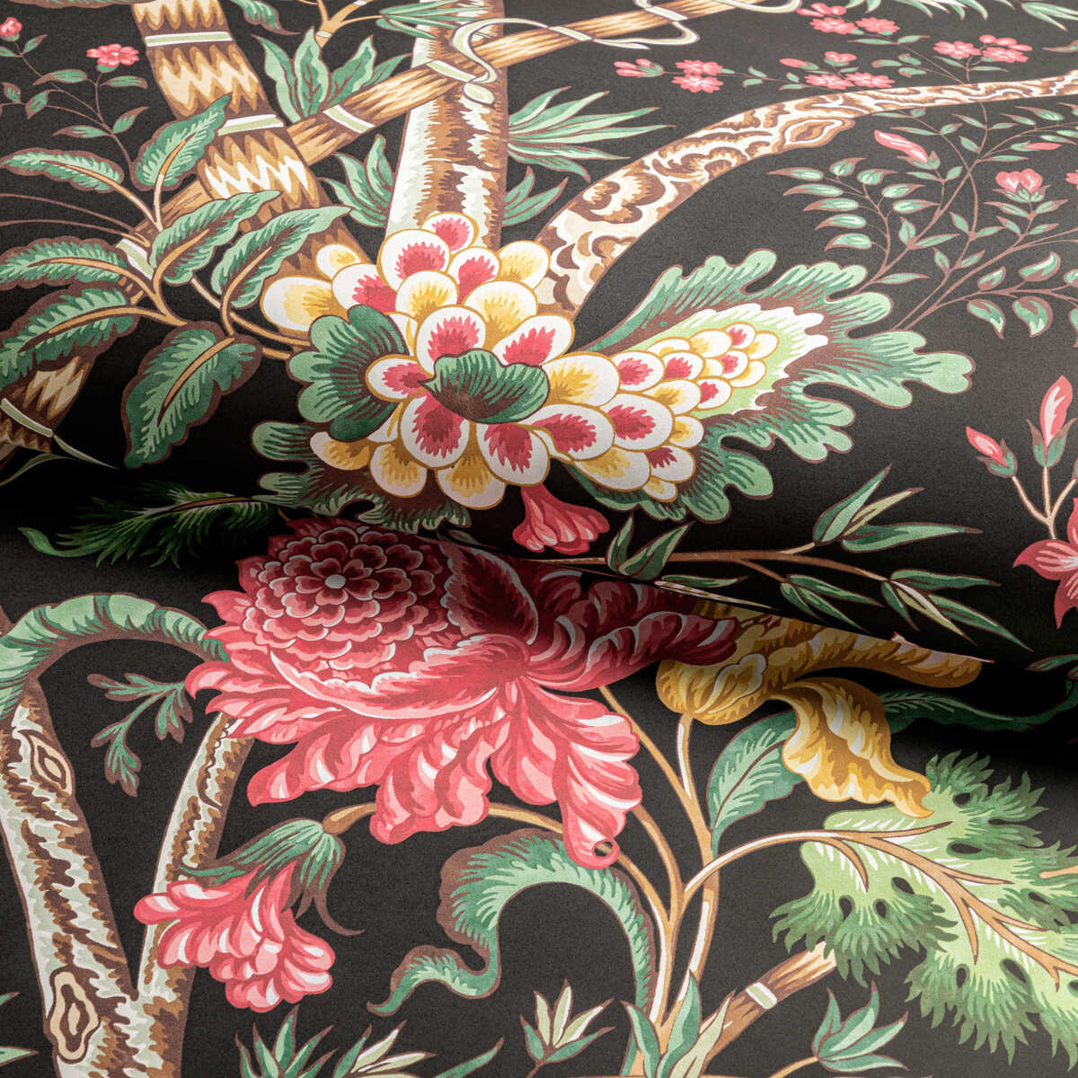 Luberon - Noir/Multi - BRUNSCHWIG & FILS Wallpaper