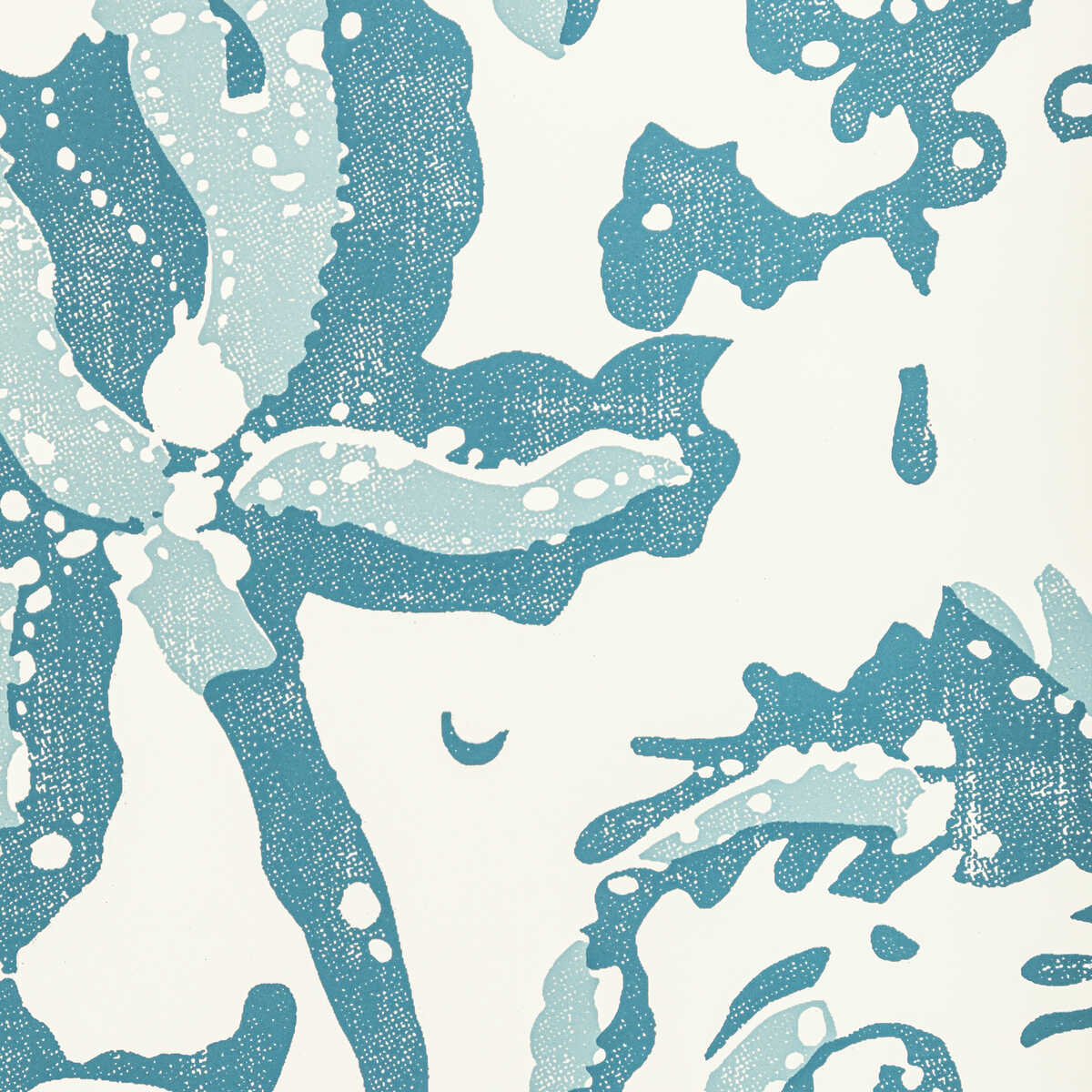 Weymouth - Aqua - BRUNSCHWIG & FILS Wallpaper
