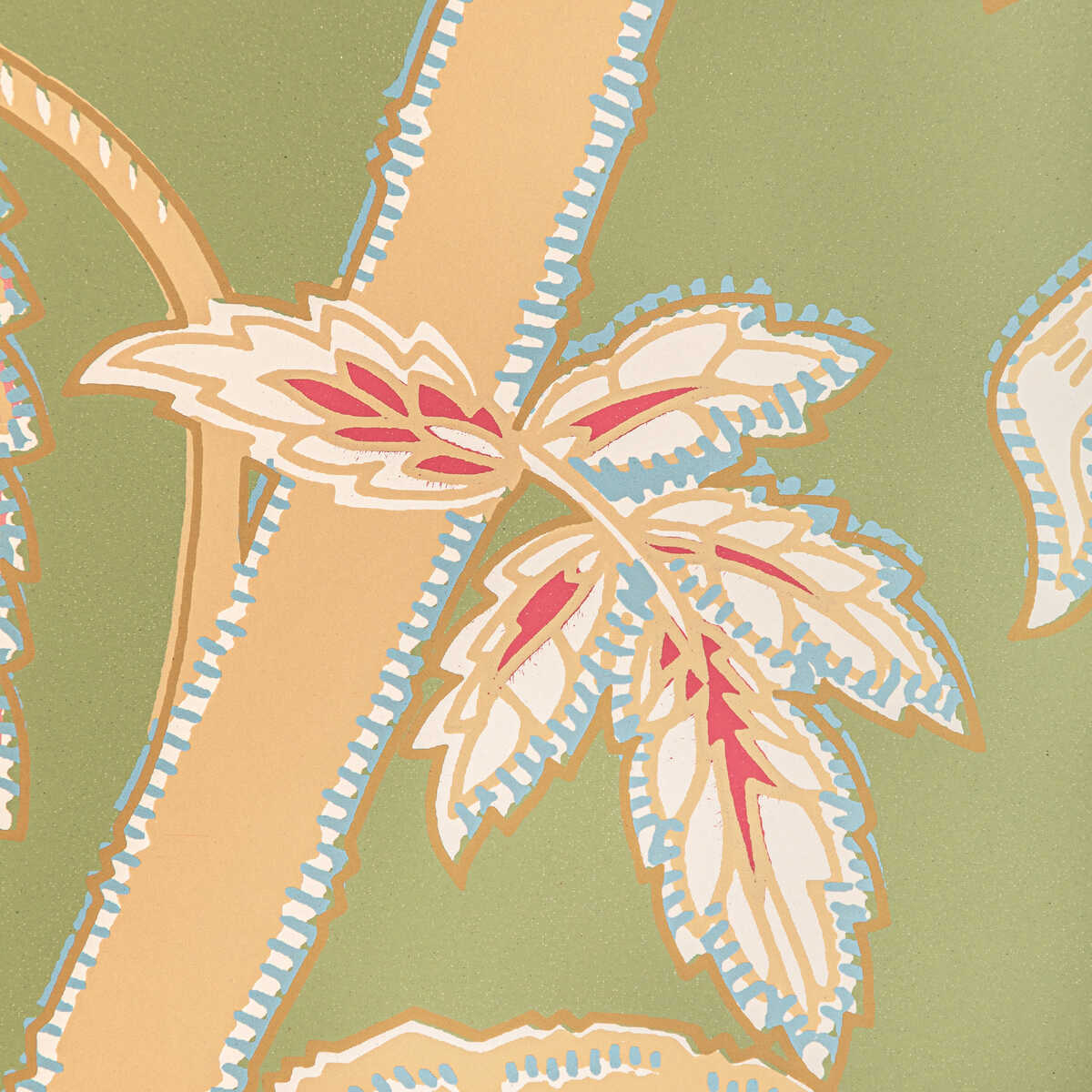 Seychelles - Leaf - BRUNSCHWIG & FILS Wallpaper