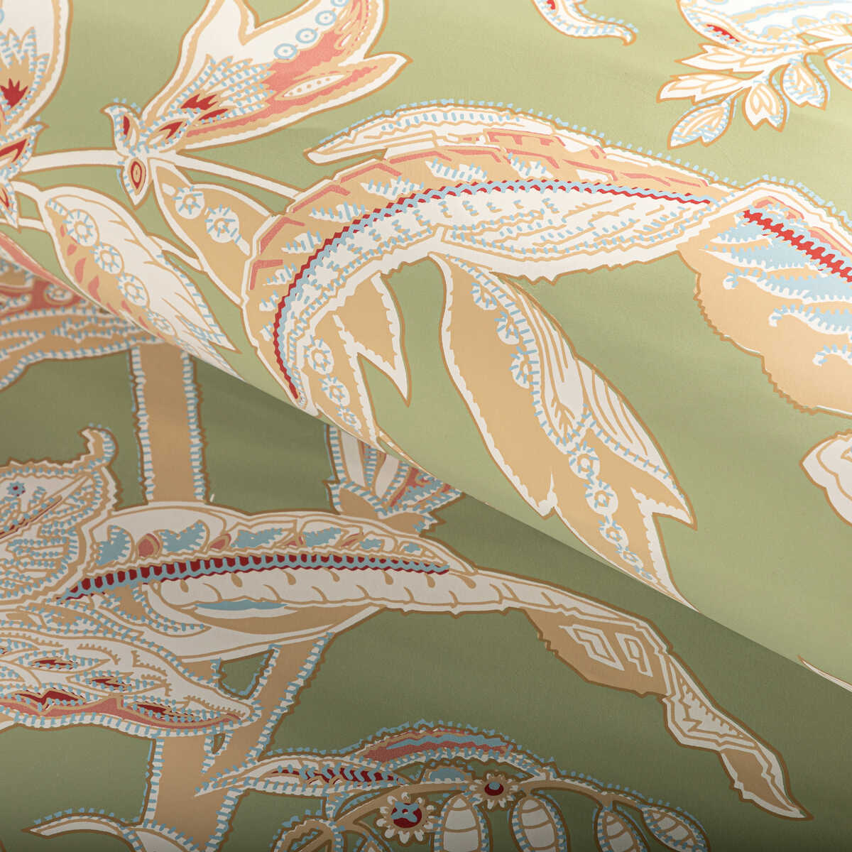 Seychelles - Leaf - BRUNSCHWIG & FILS Wallpaper