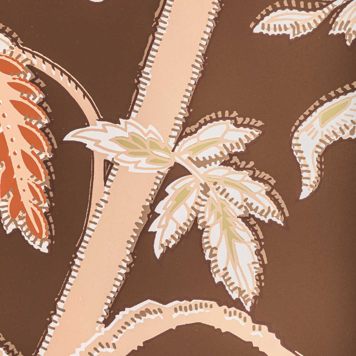 Seychelles - Mocha - BRUNSCHWIG & FILS Wallpaper