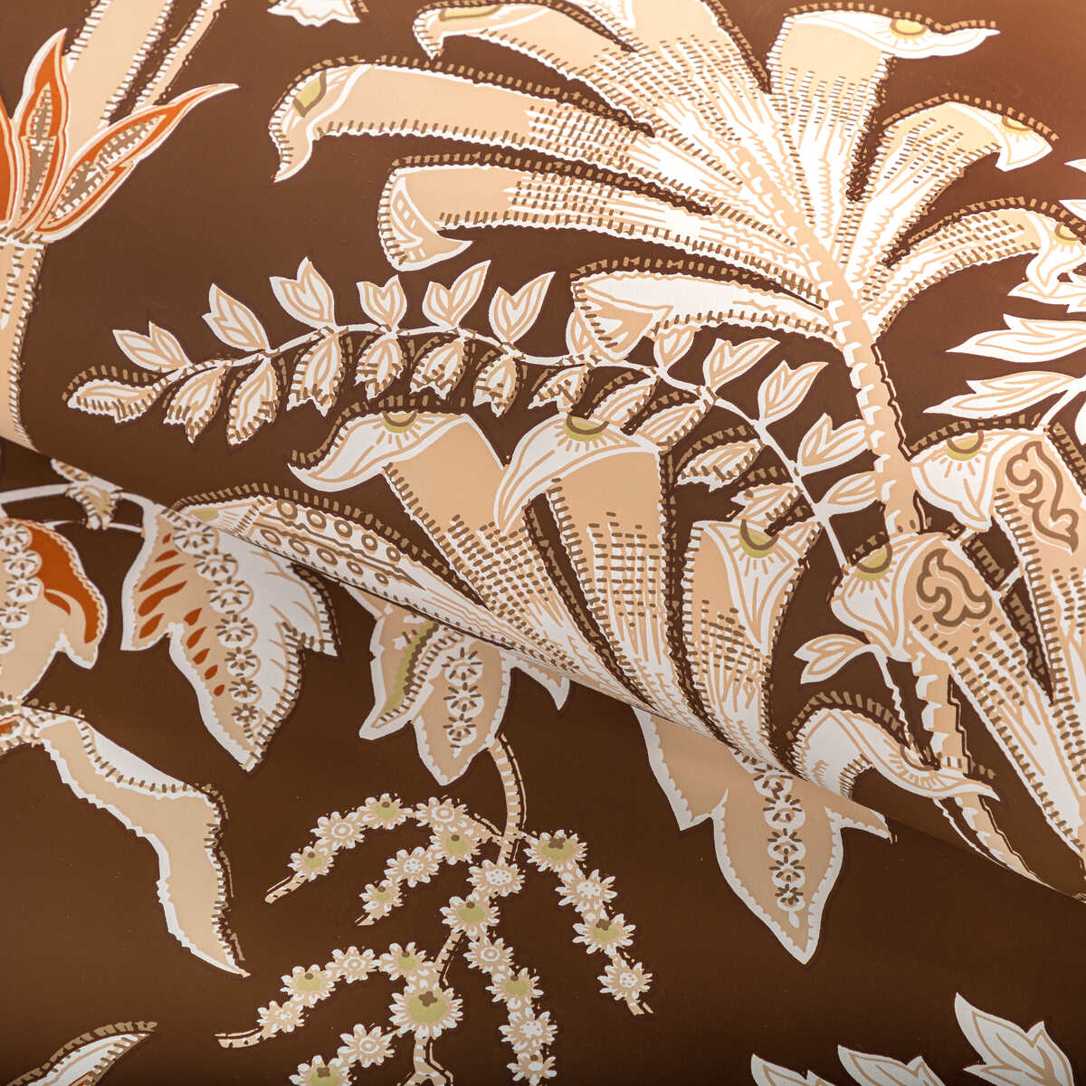 Seychelles - Mocha - BRUNSCHWIG & FILS Wallpaper