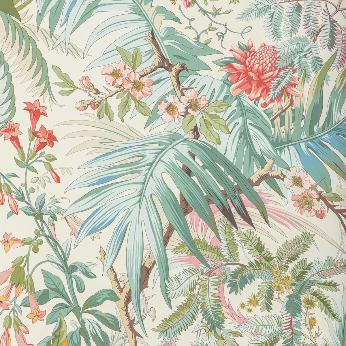 Majorelle - Lilac - BRUNSCHWIG & FILS Wallpaper