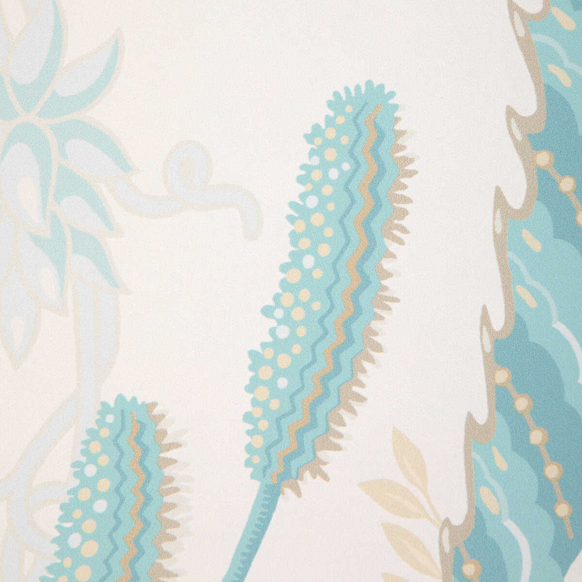 Vernay - Aqua - BRUNSCHWIG & FILS Wallpaper
