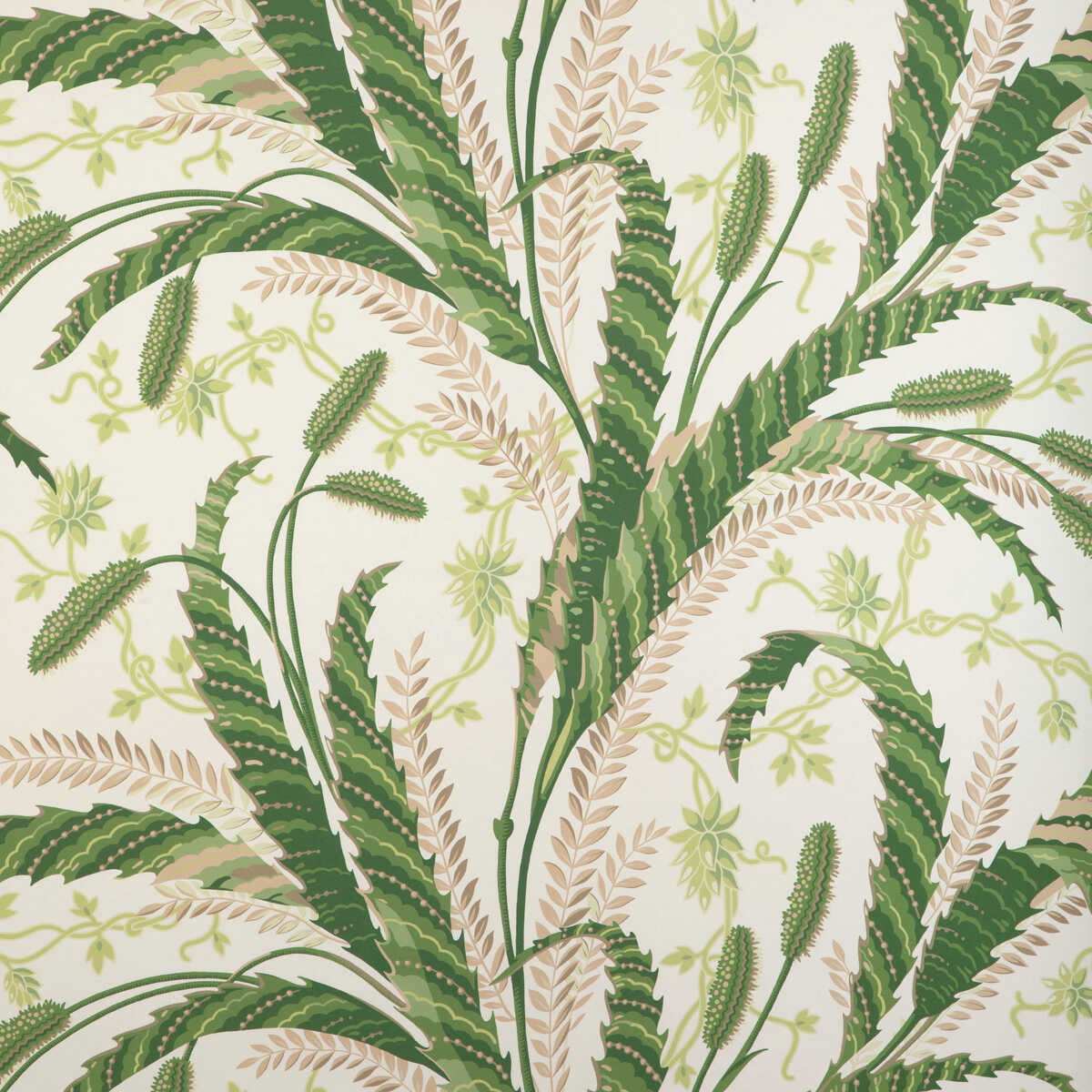Vernay - Green - BRUNSCHWIG & FILS Papel pintado