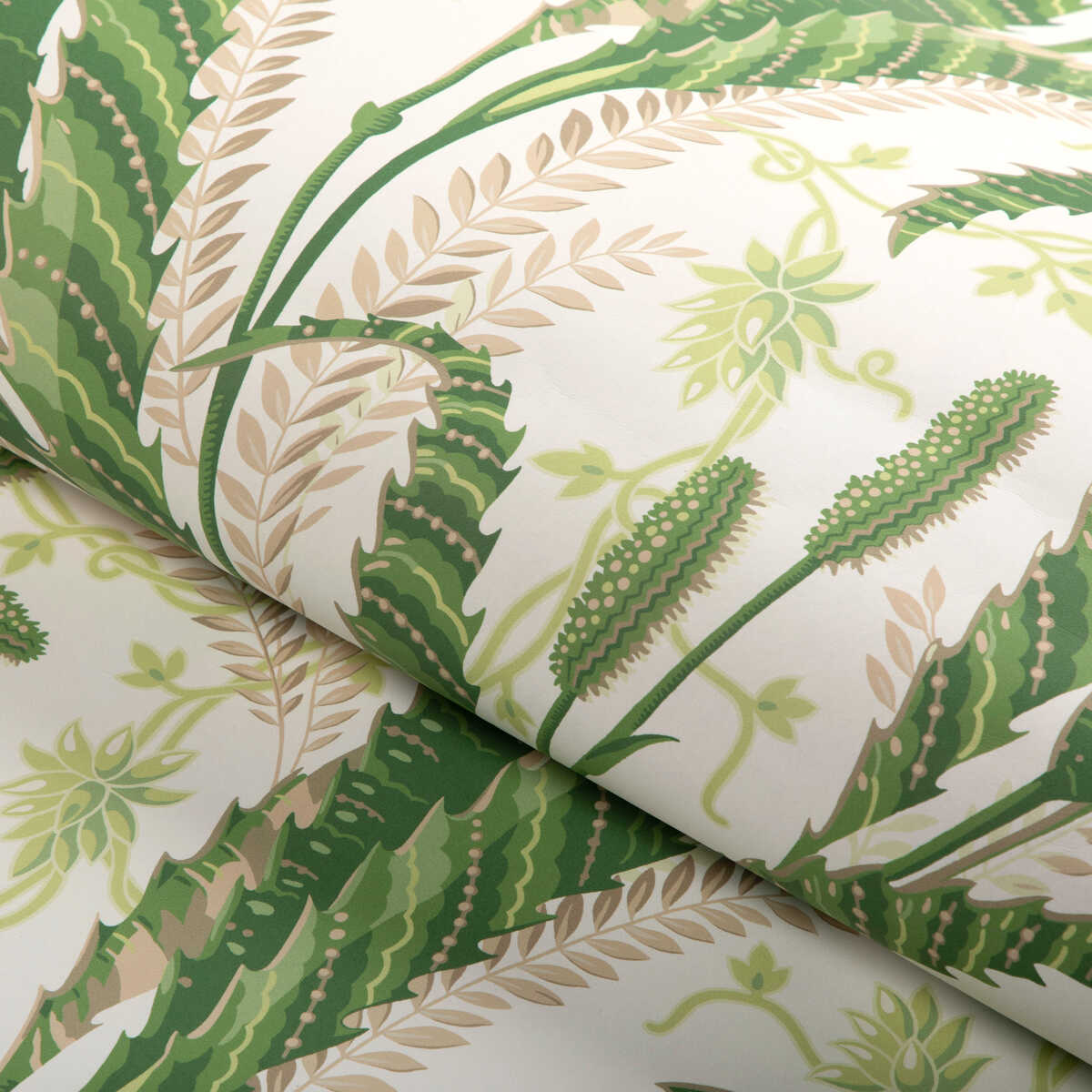 Vernay - Green - BRUNSCHWIG & FILS Papel pintado
