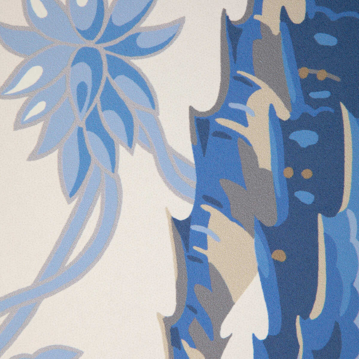 Vernay - Blue - BRUNSCHWIG & FILS Wallpaper