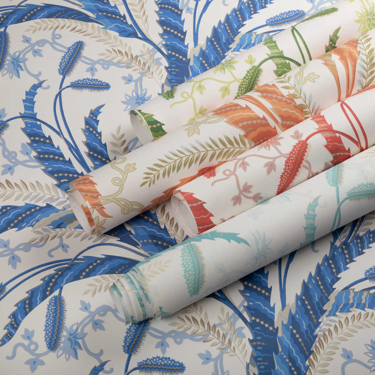 Vernay - Blue - BRUNSCHWIG & FILS Wallpaper