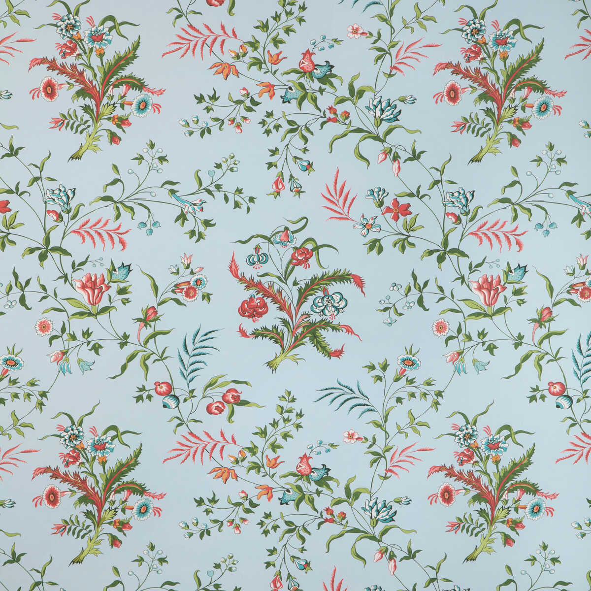 Chancay - Sky/Leaf - BRUNSCHWIG & FILS Wallpaper