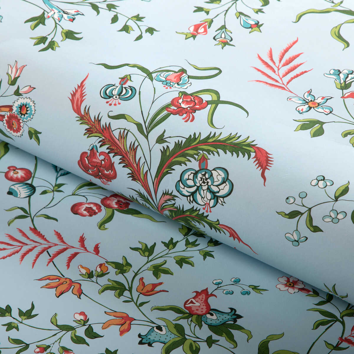 Chancay - Sky/Leaf - BRUNSCHWIG & FILS Wallpaper