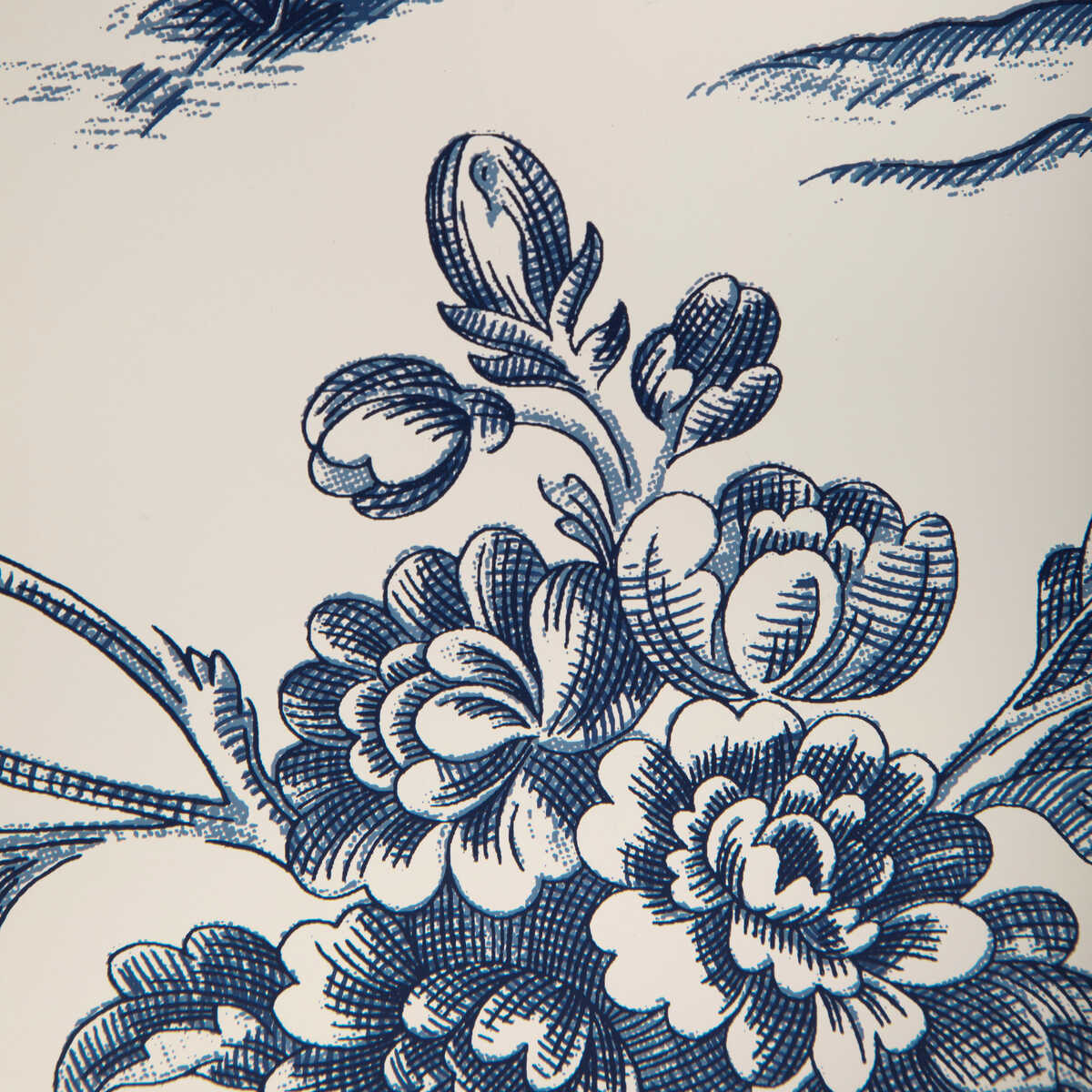 Marcel - Navy - BRUNSCHWIG & FILS Wallpaper