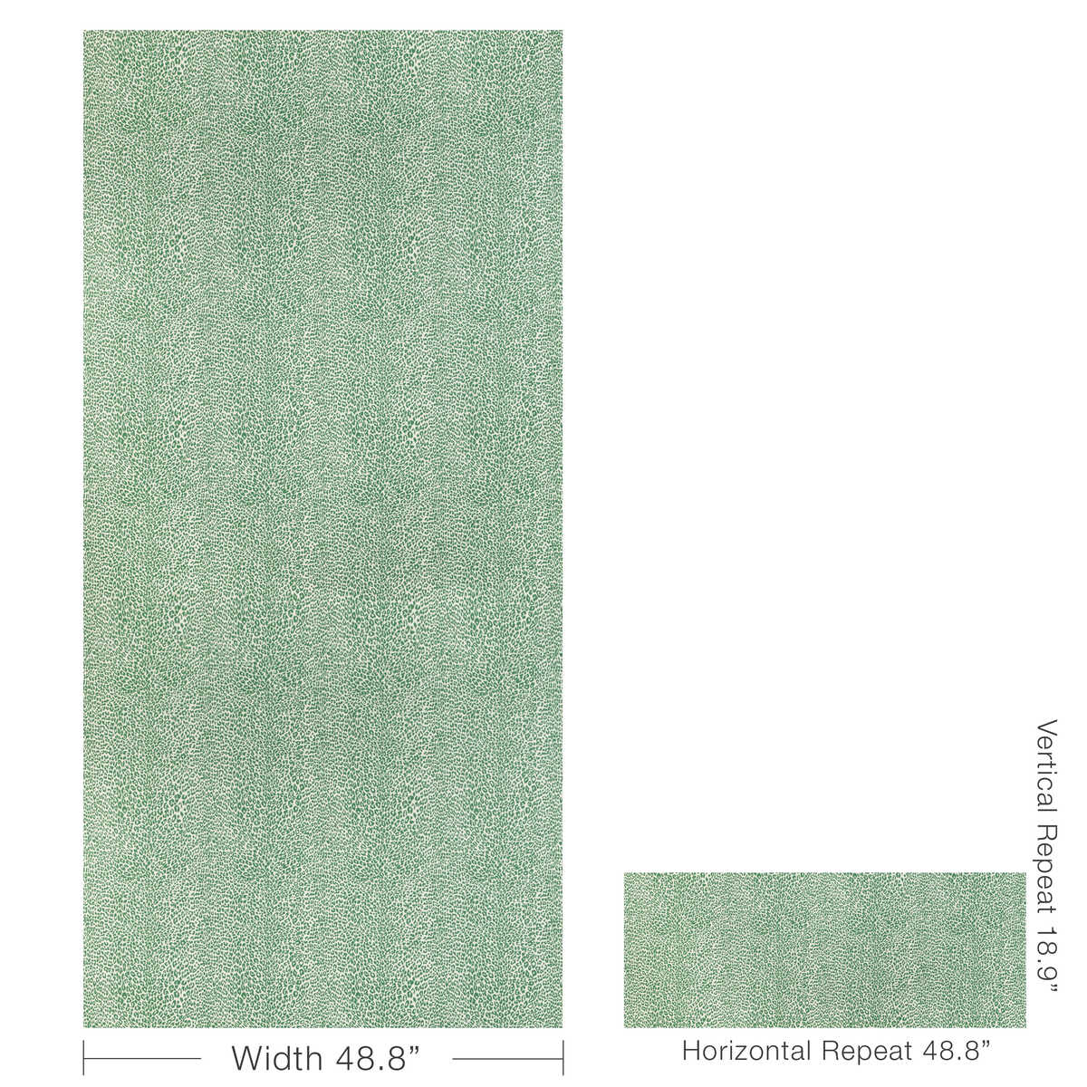 Petit Leopard - Emerald - BRUNSCHWIG & FILS Wallpaper