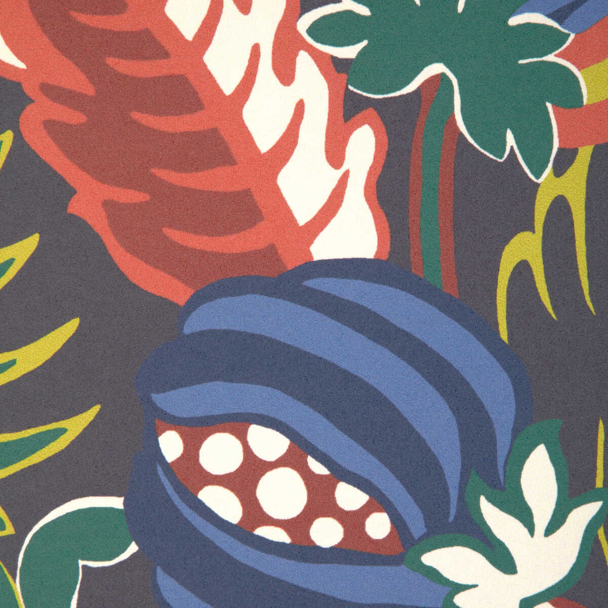 Villars - Indigo - BRUNSCHWIG & FILS Wallpaper