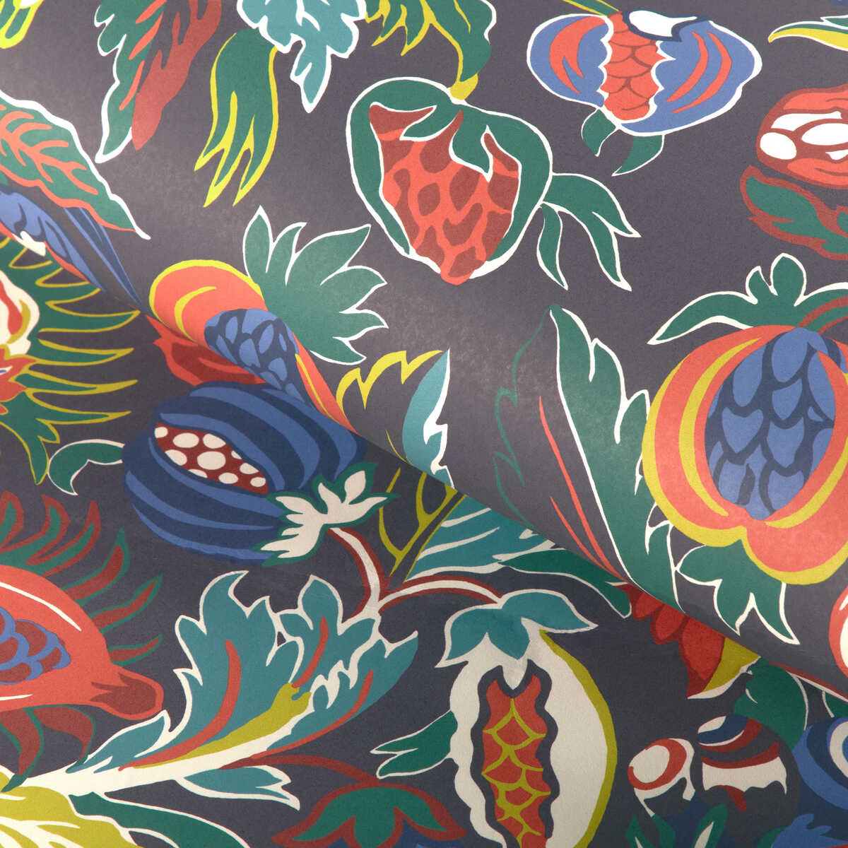 Villars - Indigo - BRUNSCHWIG & FILS Wallpaper