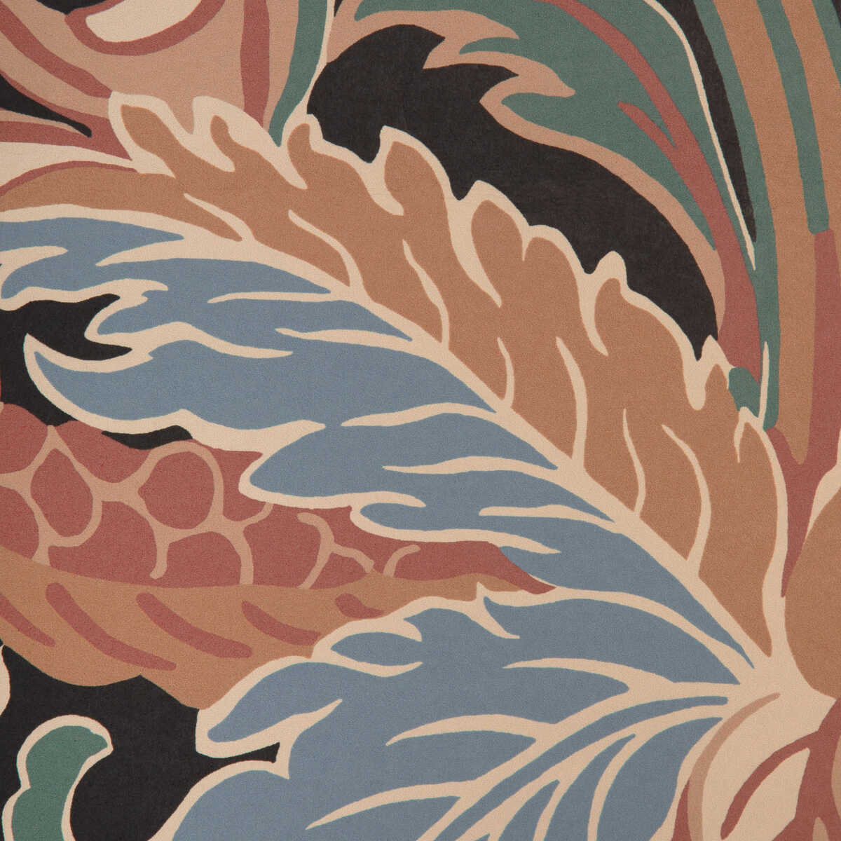 Villars - Ebony - BRUNSCHWIG & FILS Wallpaper